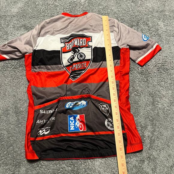 Podiumwear Cycle Jersey Shirt Mens Large Performance Cycling Pocket - Picture 4 of 5